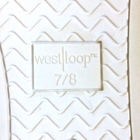 West|Loop Sporty W-7/8 White Canvas Sneakers. Only tried on, but Never Worn. - Picture 7 of 8